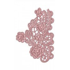 Freestanding Battenberg Lace Border Embroidery Design 21266