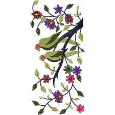 Beautiful And Pretty Peacock Embroidery Design 21331