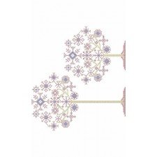 Bamboo Trees Border Embroidery Design 21376