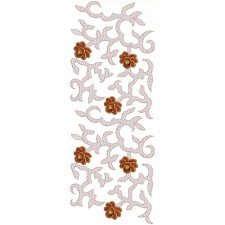 Cross Stitch Border Embroidery Design 21387