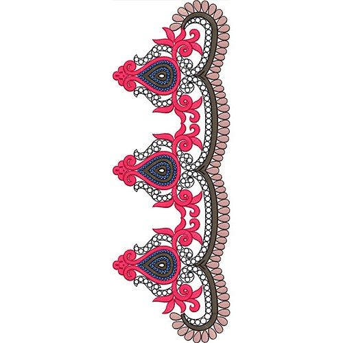 Turkey Muslim Caftan Border Embroidery Design 21452