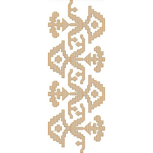Vietnam Unique Style Border Embroidery Design 21477