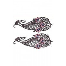 Openwork Endless Vintage Border With Flower Embroidery Design 21525
