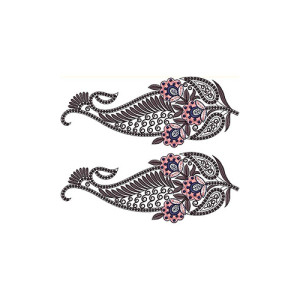 Openwork Endless Vintage Border With Flower Embroidery Design 21525