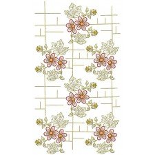 Rose Border Embroidery Design 21539