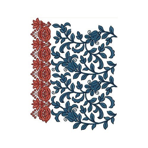 Vietnam Fancy Flower Border Embroidery Design 21546