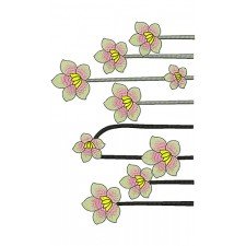 Flower Tree Embroidery Design 21706