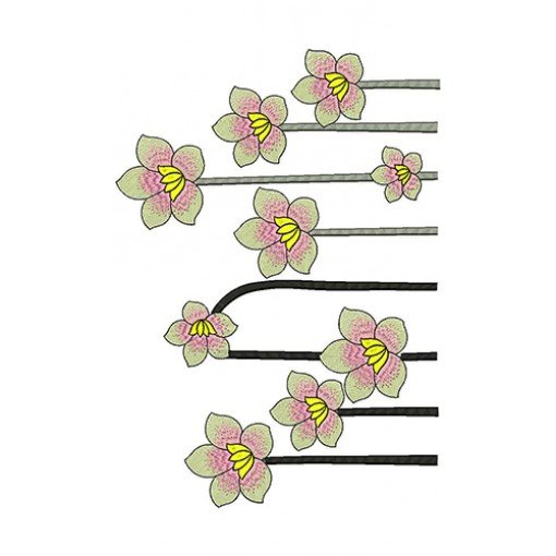 Flower Tree Embroidery Design 21706