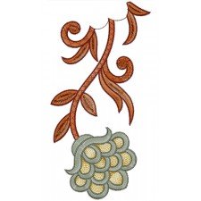 Flower With Branch Embroidery Design 21724