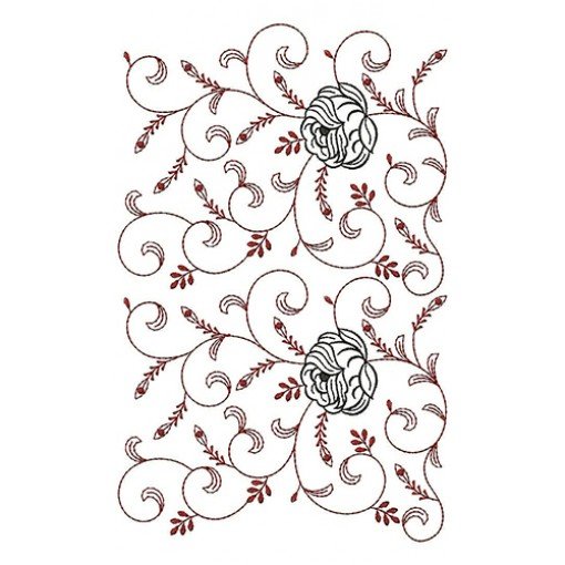 Gold Plant Botanical Embroidery 21726