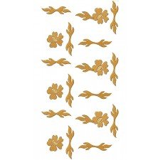 Flower Leaf Embroidery Design 21758
