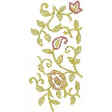 China Attractive Border Embroidery Design 21759