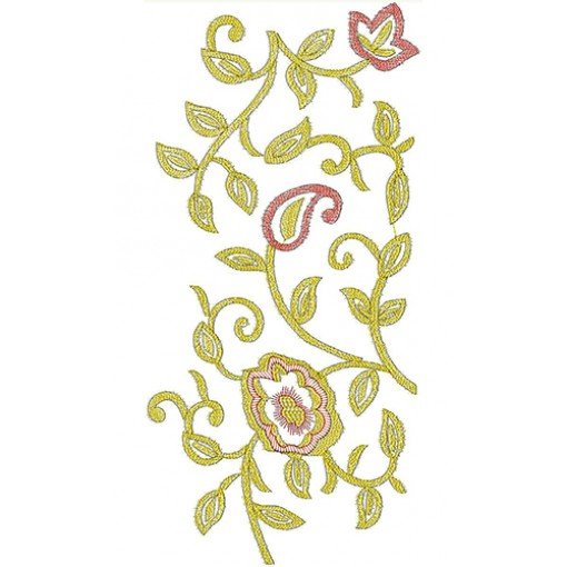China Attractive Border Embroidery Design 21759