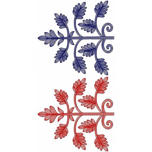 Vintage Pastel Geometrical Embroidery 21760