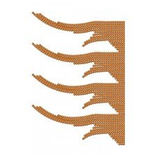 Fire | Dot Border Embroidery Design 21762