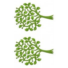 Tree Border Embroidery Design 21764