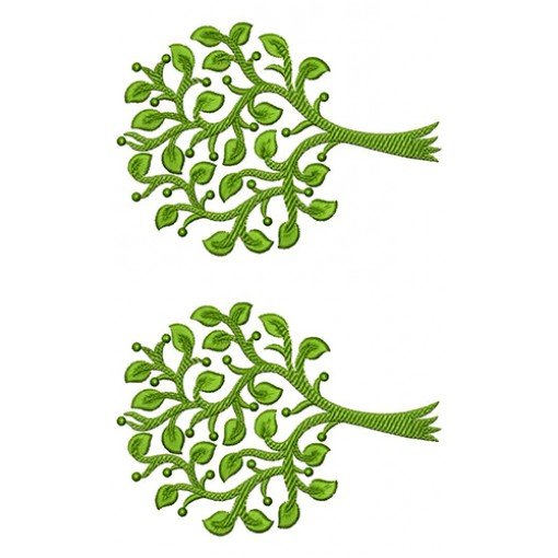 Tree Border Embroidery Design 21764