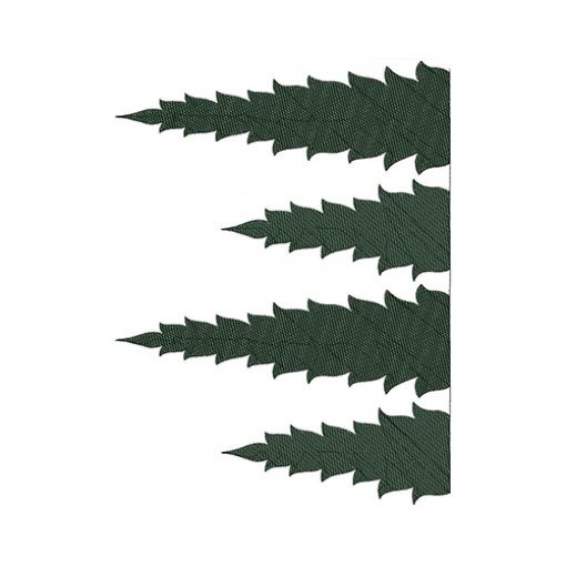 Potted Faux Ball Cactus Border Design 21767