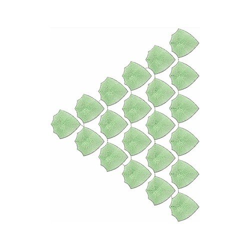 Soft Green Geometrical Design 21768