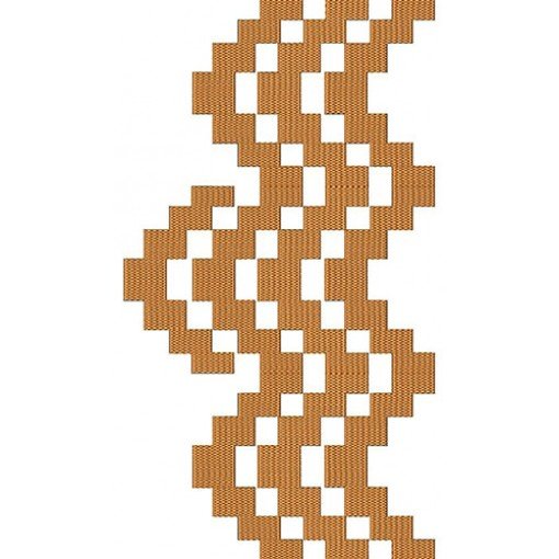 Squares Shape Border Embroidery Design 21803