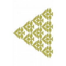 Triangle Pattern Border Embroidery Design 21805