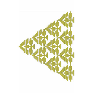 Triangle Pattern Border Embroidery Design 21805