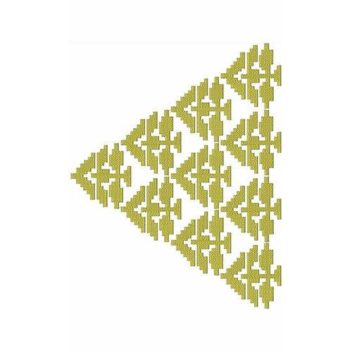Triangle Pattern Border Embroidery Design 21805