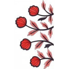Authentic Flower Embroidery Design 21809