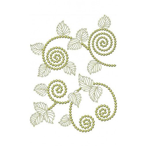 Latest Mexico Embroidery Line Border 21842