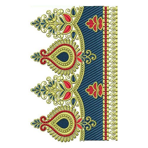 Kalash Big Border Embroidery Design 21844