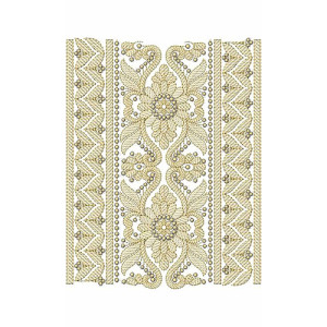 Mauritius Wedding Lace Embroidery Design 21884