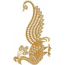 Gorgeous Peacock Embroidery Design 21980