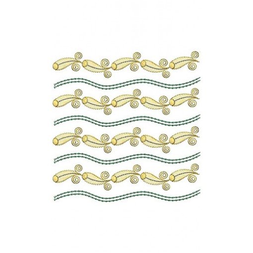 Waves Embroidery Design 21981