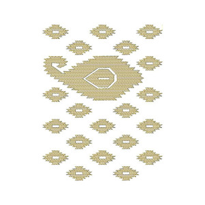 Mauritius Border Embroidery Design 21982
