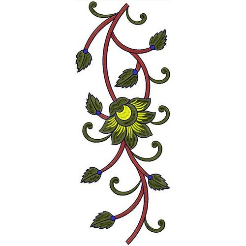 Poinsettia Floral Embroidery Design 22027