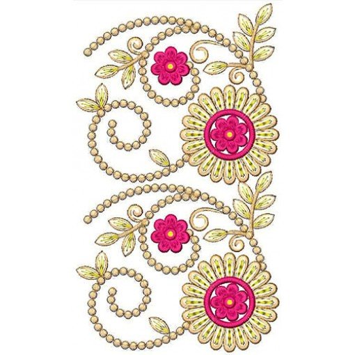 Big-Border Embroidery Design 22105
