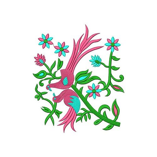 Peacock Pair Embroidery Design 22107