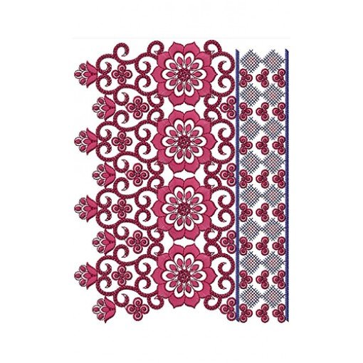 Fashion Ladies Clothing Border Design 22215