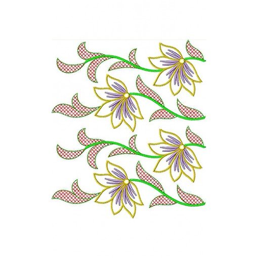 Lotus Plant Embroidery Design 22311