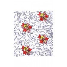 Spanish Flowers Embroidery Design 22314