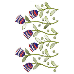 Swallows Embroidery Design 22327