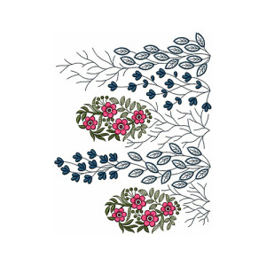 Big Border Embroidery Design 22370
