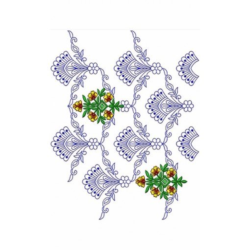 Big Border Embroidery Design 22380