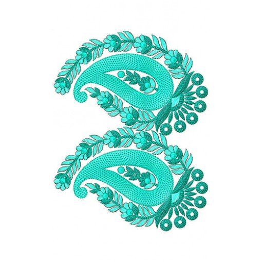 Mehndi Border Embroidery Design 22481