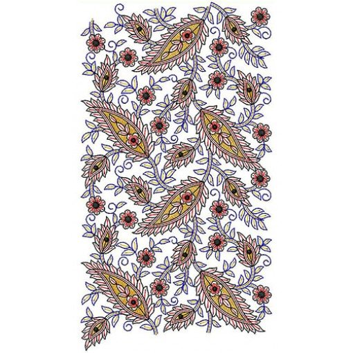 Kashmiri Shawls Embroidery Design 22575