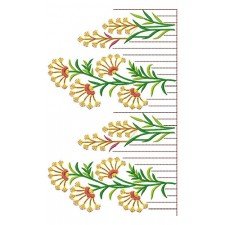Traditional Mexican Big Border Embroidery Design 22735