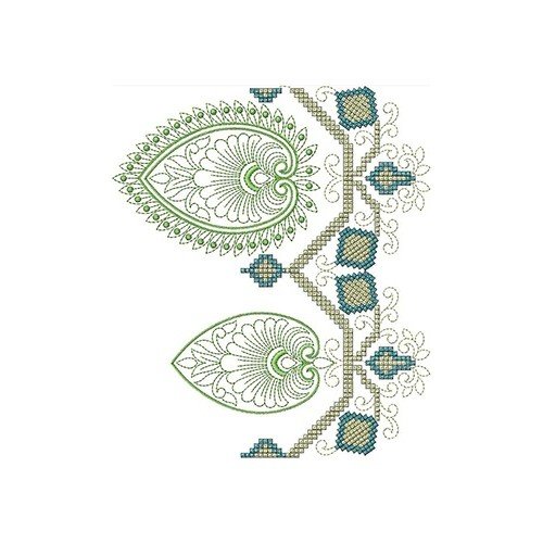 Mexican Big-border Embroidery Design 22984