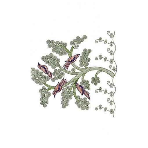 Tree-Bird Big Border Design 23080