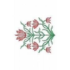 Daisy Ladybug Border Embroidery Design 23082