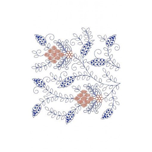Beautiful Border Line Embroidery Design 23102